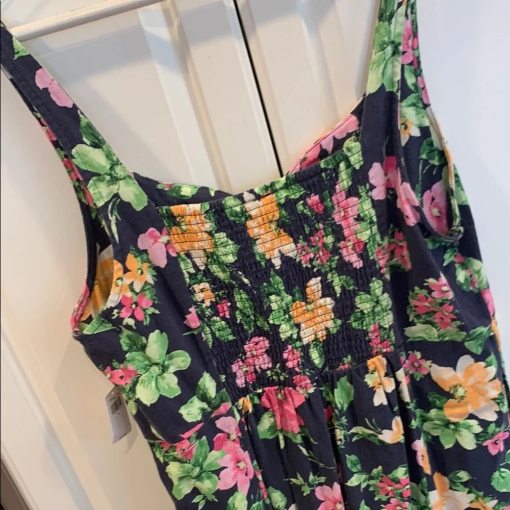 Old Navy Floral Sleeveless Dress. Ruched back. NWT. Size XL - Picture 6 of 8